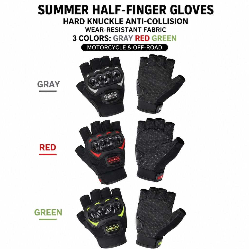 Zomer motorhandschoenen met ha - Motorcycle Glove Knuckle recensie en prijs