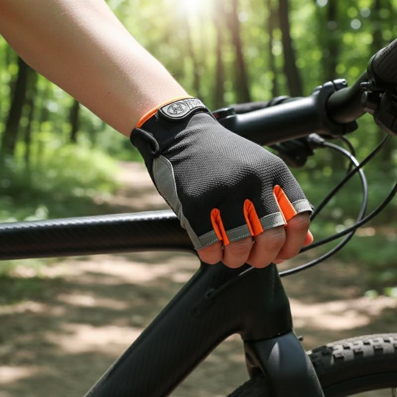 1 paar halfvingerige fietshand - Fingerless Glove Knit recensie en prijs