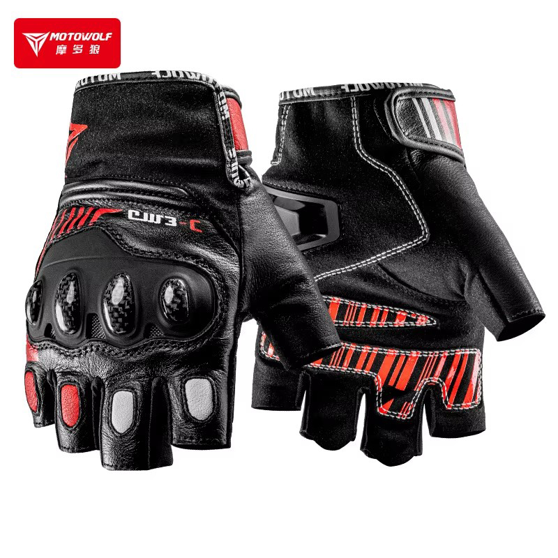 Halfvinger motorhandschoenen H - Motorcycle Glove Knuckle recensie en prijs